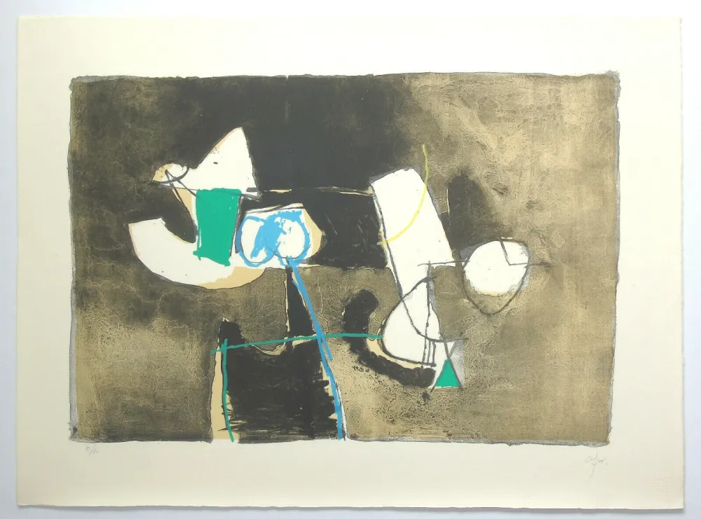 リトグラフ Afro - Senza titolo