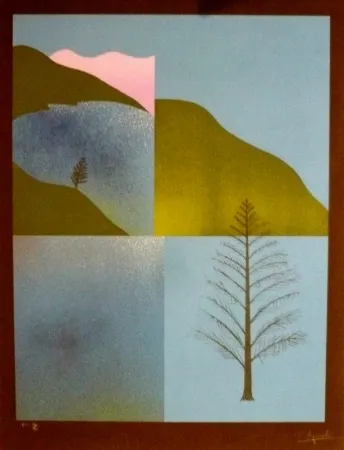 シルクスクリーン Aguade - Analitica 8