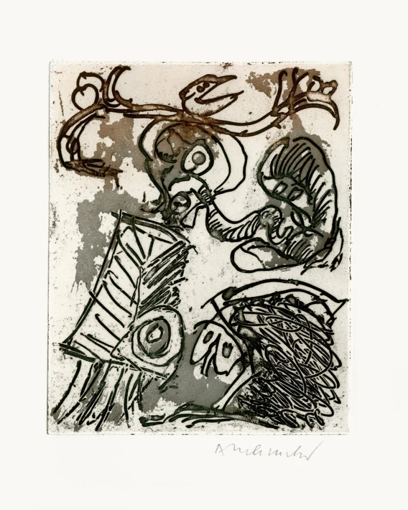 挿絵入り本 Alechinsky - L'espace d'un doute