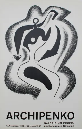 リトグラフ Archipenko - Le sculpteur (The Sculptor)