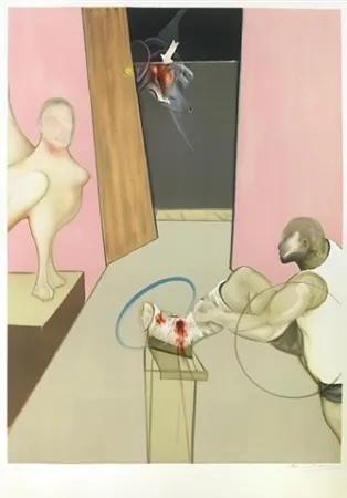 リトグラフ Bacon - Oedipus and the Sphinx (after Ingres)