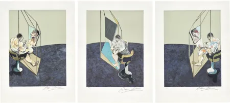 リトグラフ Bacon -  Three studies of the male back