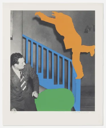 多数の Baldessari - Two Figures: One Leaping, One Reacting