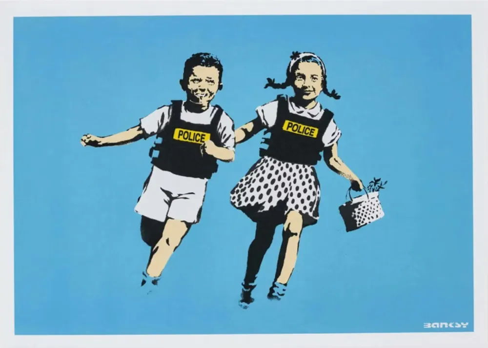シルクスクリーン Banksy - Jack & Jill (Unsigned)