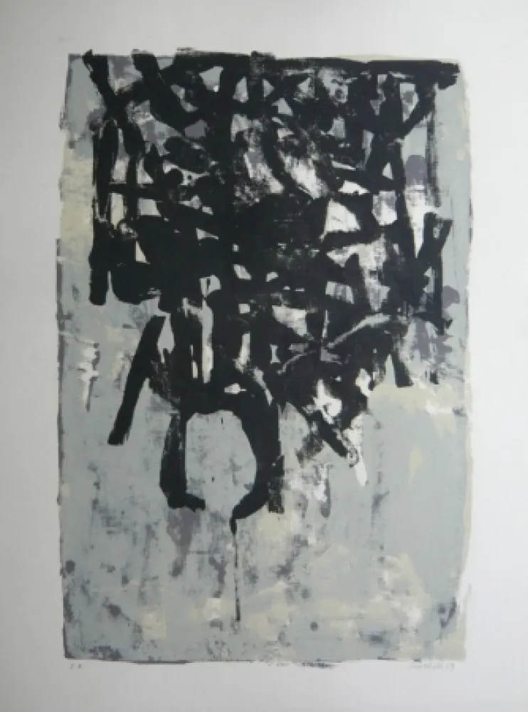 リトグラフ Bertholo - Composition 