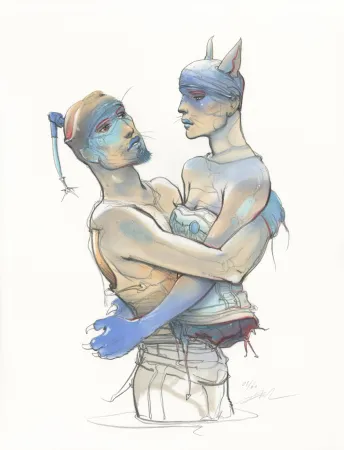 リトグラフ Bilal - Transhumans 3