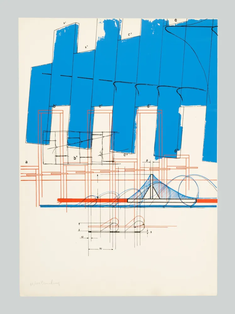 シルクスクリーン Bonalumi - Composizione