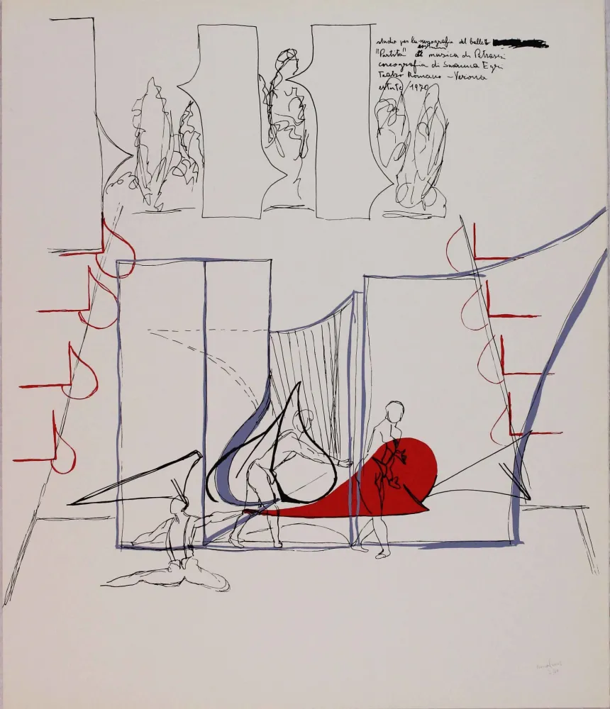 リトグラフ Bonalumi - Composizione