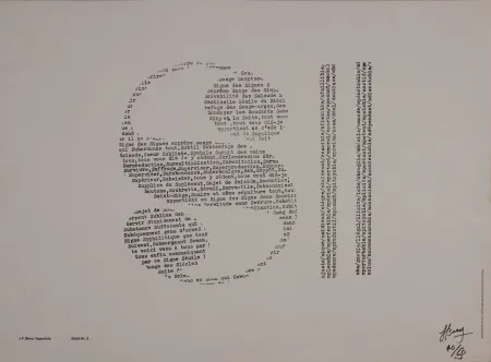 シルクスクリーン Bory - Agentzia, Blatt-nr. 3