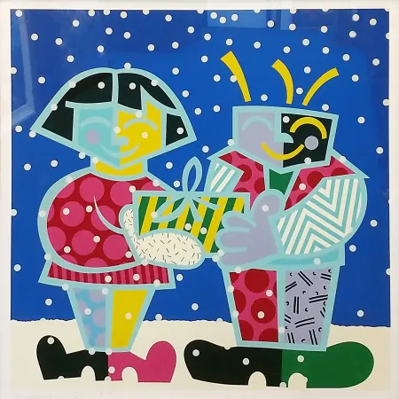 シルクスクリーン Britto - BEST BUDDIES