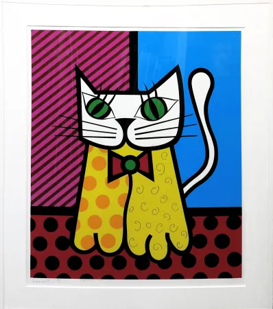 シルクスクリーン Britto - THE CAT