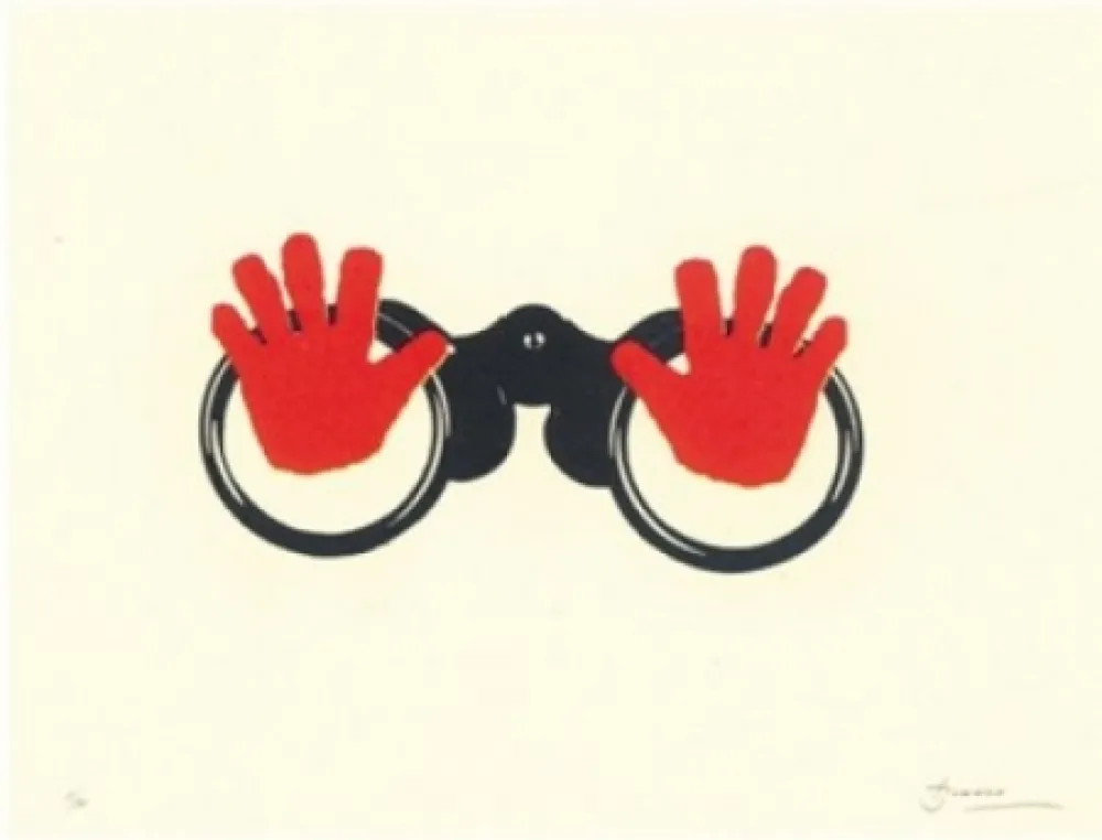 リトグラフ Brossa - Poema visual 16