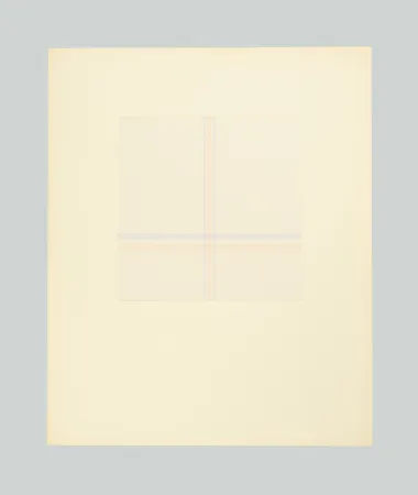 シルクスクリーン Calderara - Momenti numero 2