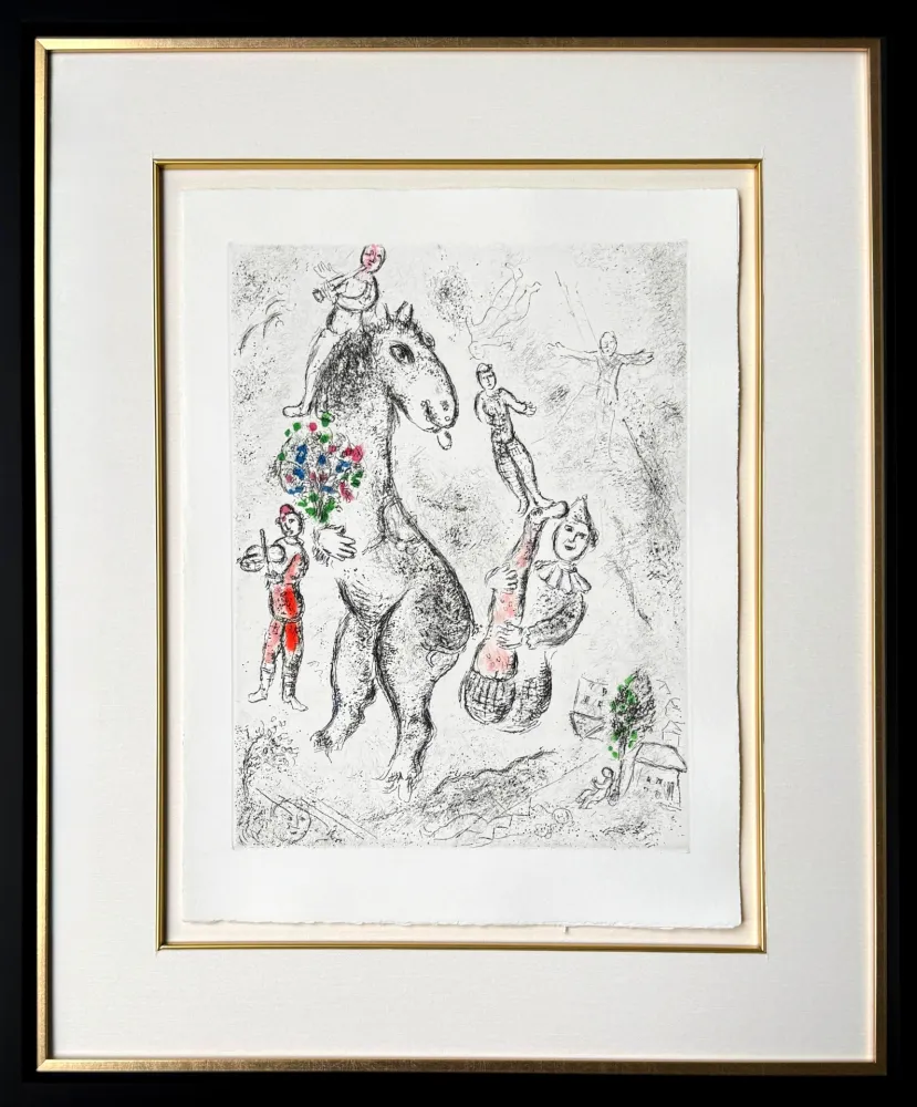 エッチング Chagall - Celui qui dit les choses sans rien dire, Planche IX