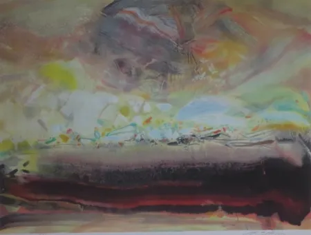 リトグラフ Chu Teh Chun  - Sans titre XVI