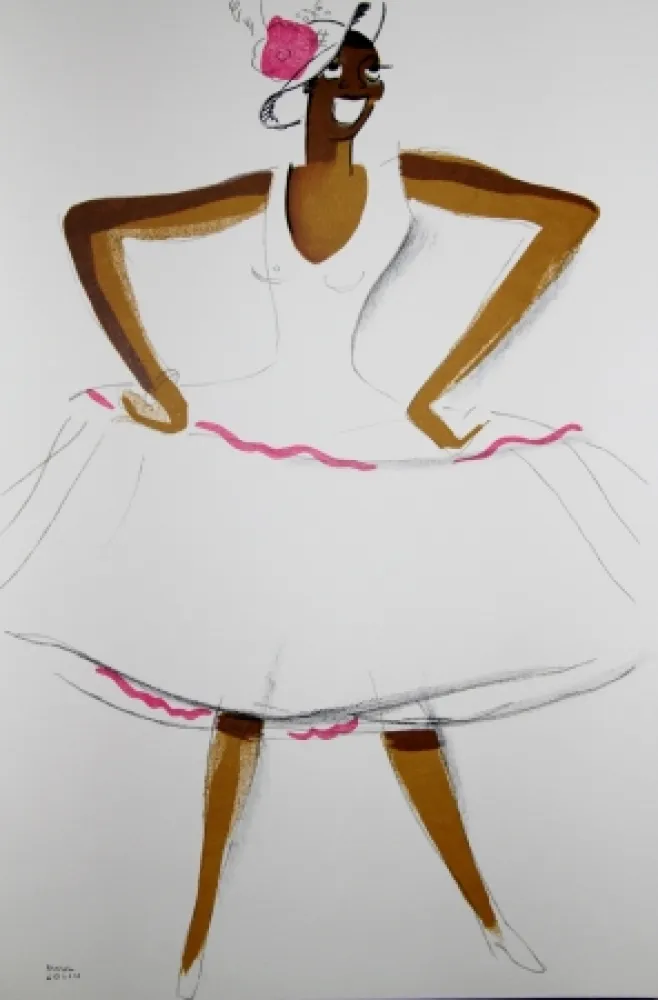 リトグラフ Colin - LE TUMULTE NOIR / BLACK THUNDER - Joséphine Baker - 1927