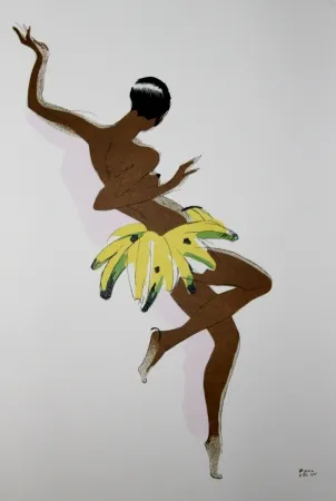 リトグラフ Colin - LE TUMULTE NOIR / BLACK THUNDER - Joséphine Baker - 1927