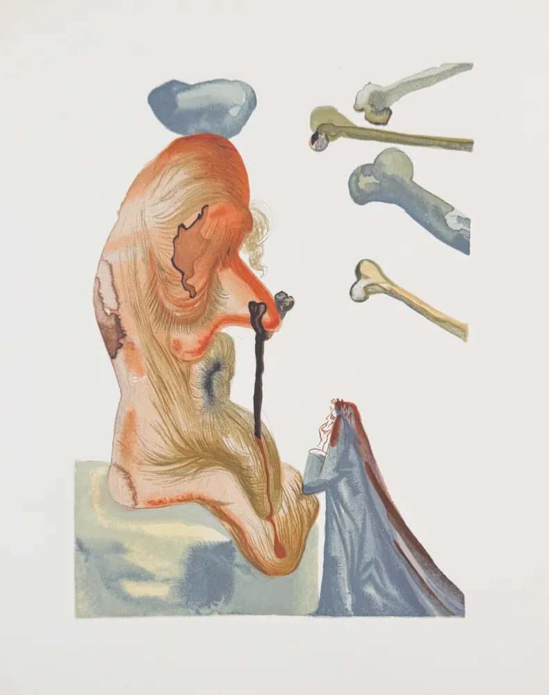 木版 Dali - Divine Comedy Hell Canto 20 Decomposition 