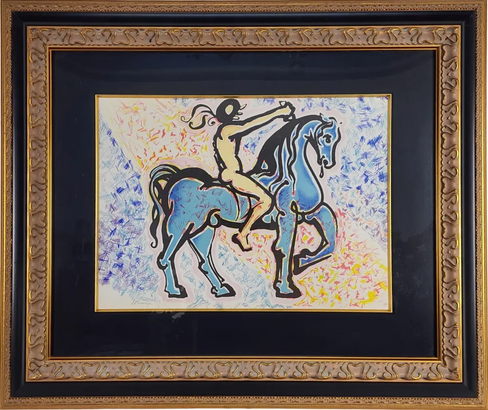 リトグラフ Dali - Le Jungle Humaine Le Cavalier