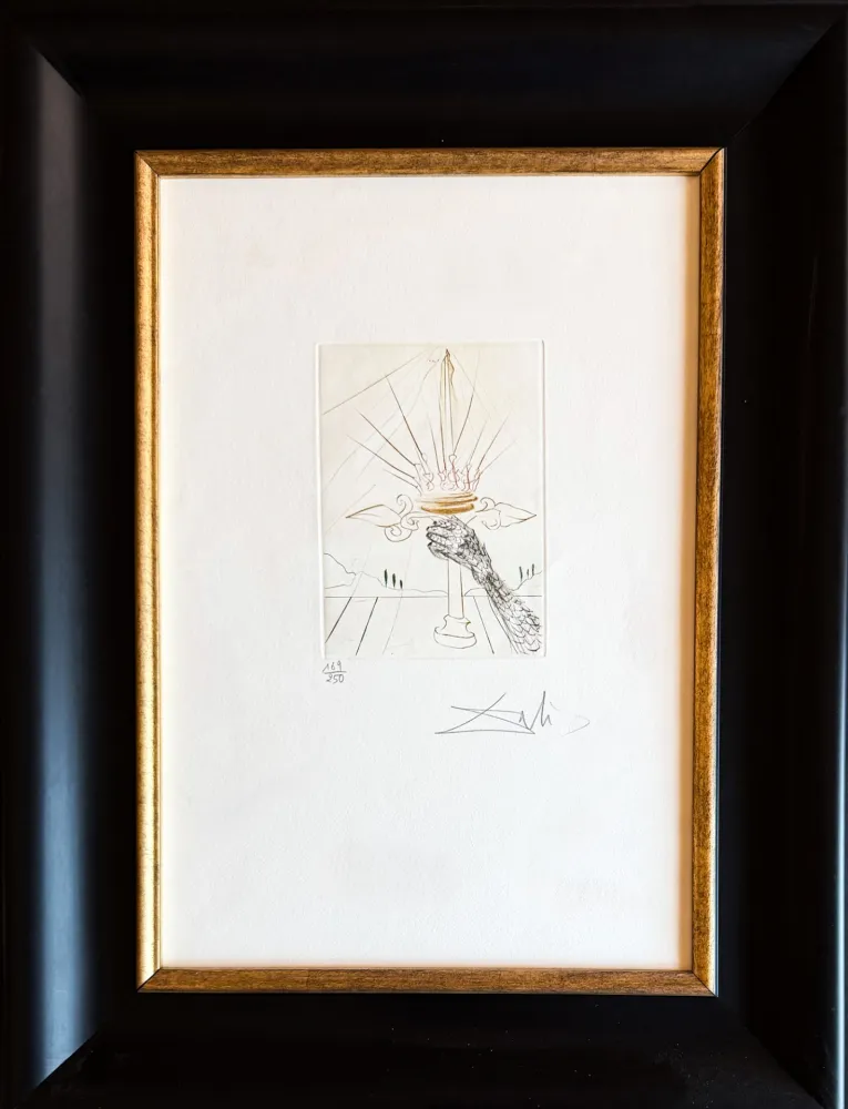 ポイントーセッシュ Dali - Salvador Dalì (1904-1989) - King John - Drypoint, etching - 1970