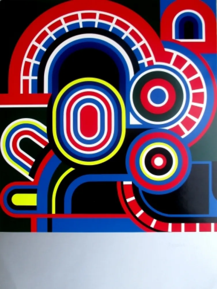 シルクスクリーン Dewasne - Composition I