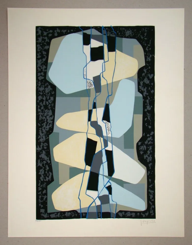 シルクスクリーン Deyrolle - Composition abstrait
