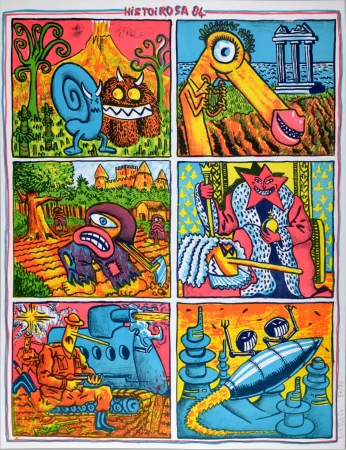 リトグラフ Di Rosa - Histoirosa