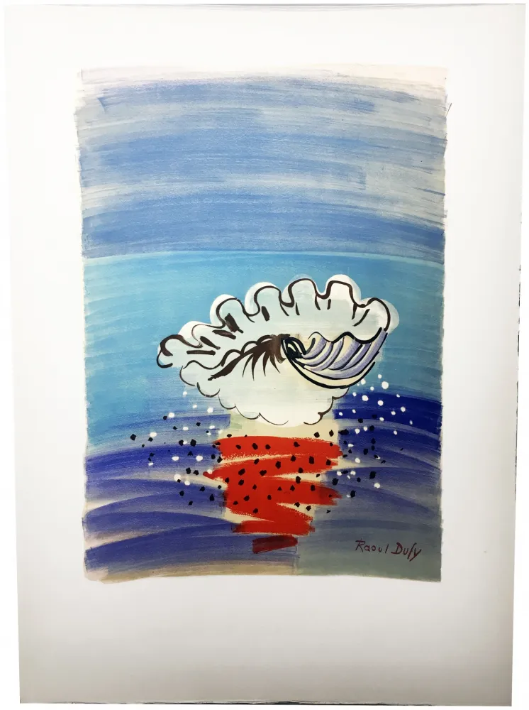 リトグラフ Dufy - COQUILLAGE. Hommage à Raoul Dufy (1955)