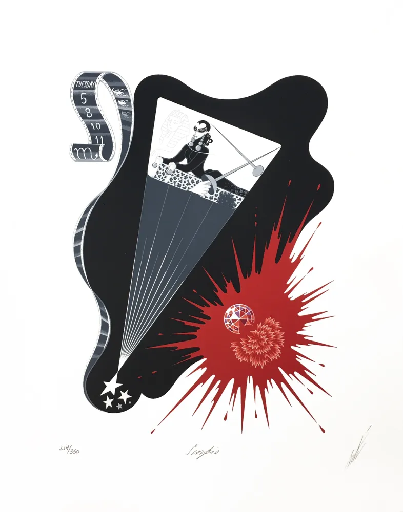 シルクスクリーン Erte - SCORPIO
