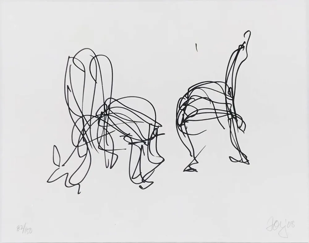 リトグラフ Gehry - Sitonme from the Artists for Obama Portfolio