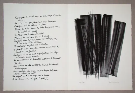 リトグラフ Hartung - L 162, 1965