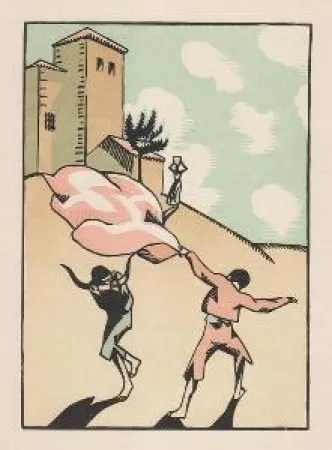 木版 Hermann-Paul - Douze dessins pour amour de Goya, composés et gravés par Hermann-Paul