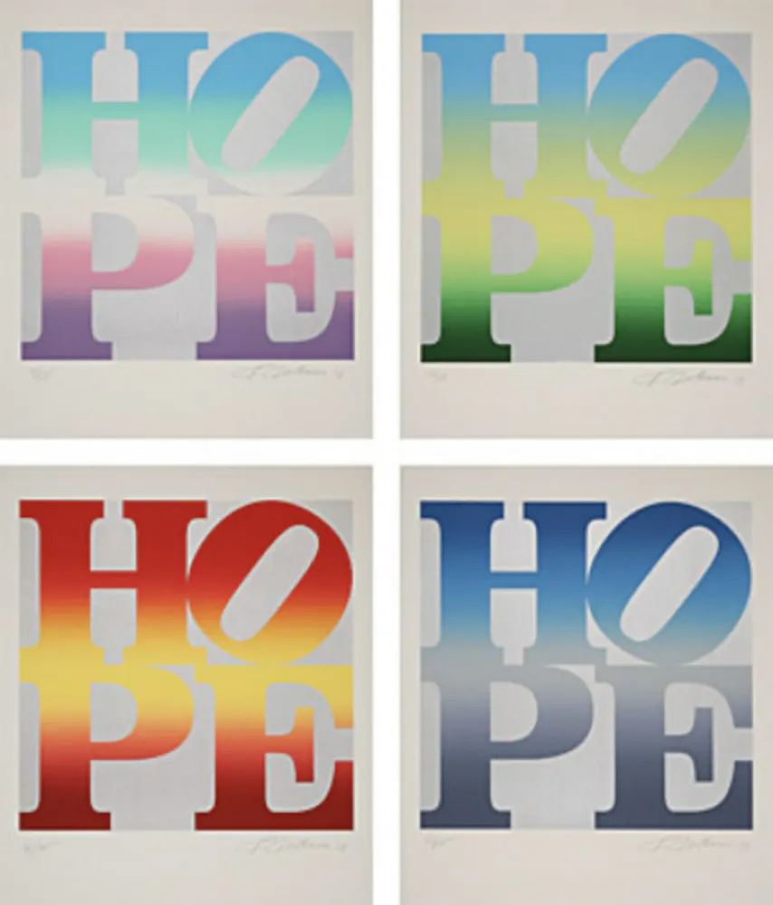 シルクスクリーン Indiana - Four Seasons of Hope (Silver)