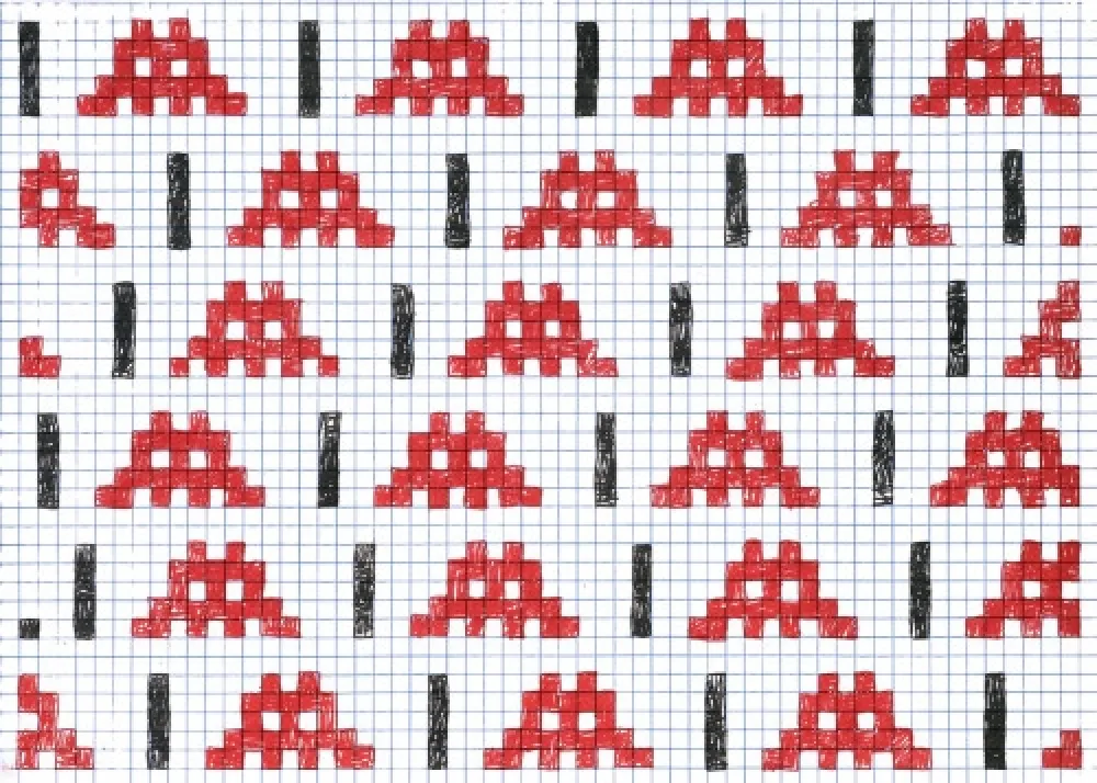 シルクスクリーン Invader - Homeworks