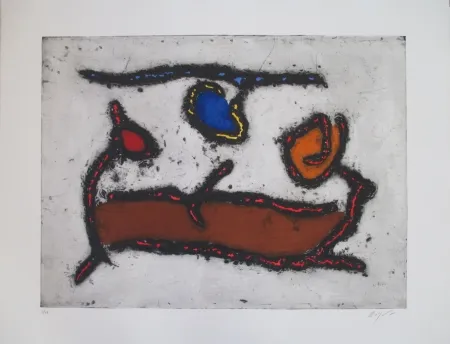 エッチング Jacobsen - La Seine - Le Barque