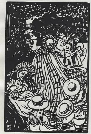 木版 Laboureur - Au Luxembourg