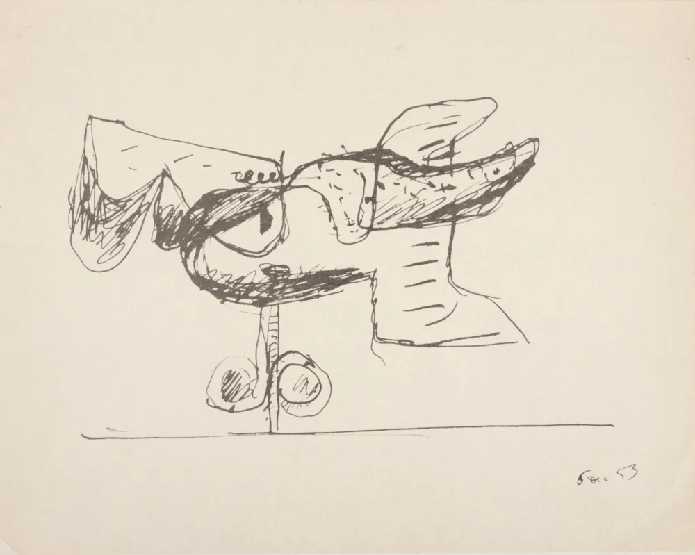 技術的なありません Le Corbusier - Eau, Ciel, Terre, 1953 - Unique proof!