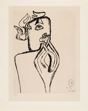 エッチング Le Corbusier - Unité. Planche 14