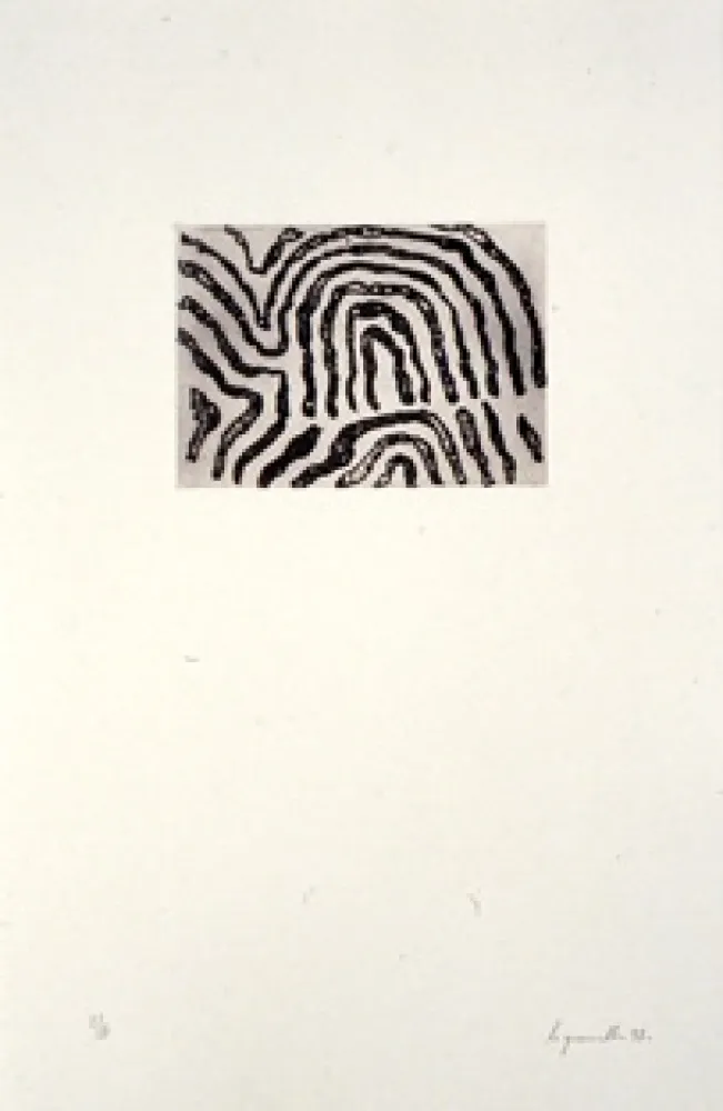 エッチング Le Groumellec - Ecriture