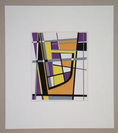 ステンシル Leppien - Composition abstrait