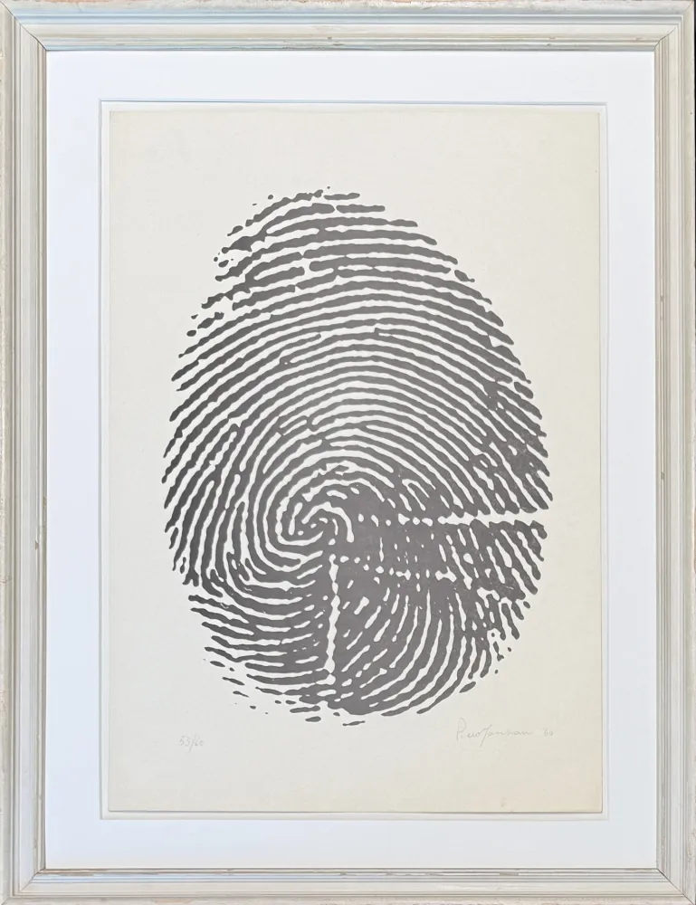技術的なありません Manzoni - Piero Manzoni (1933-1963) - Left thumbprint - Photolithograph on paper - 1960