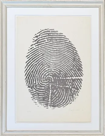 技術的なありません Manzoni - Piero Manzoni (1933-1963) - Left thumbprint - Photolithograph on paper - 1960