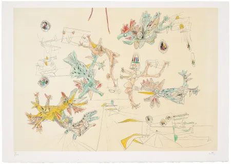 リトグラフ Matta - Sois Bastion et Cristobal