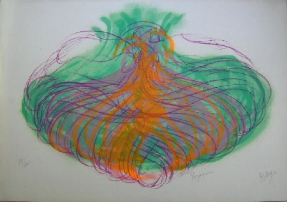 リトグラフ Messagier - Paysageoines