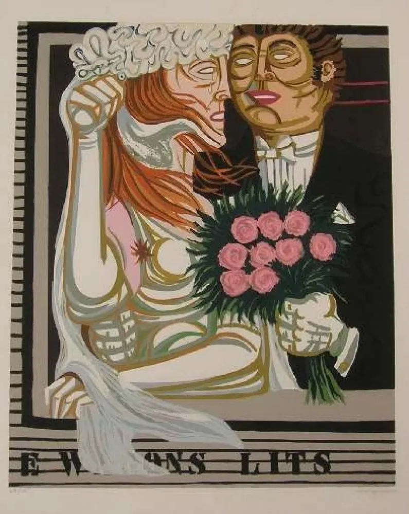 リトグラフ Migneco - SENZA TITOLO