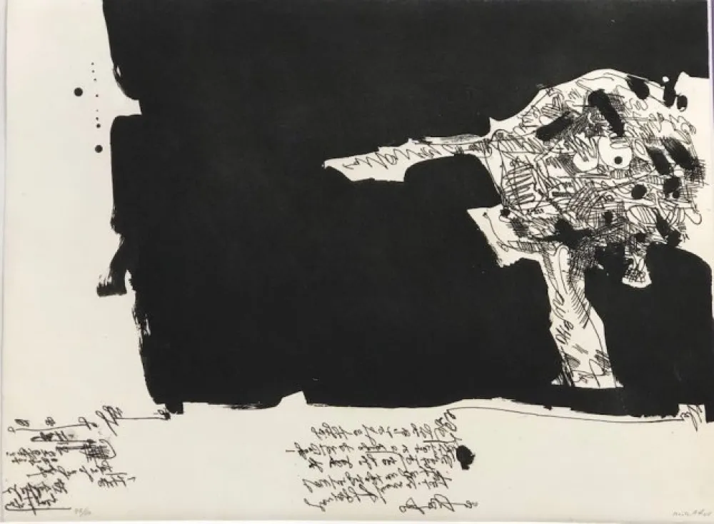 エッチング Millares - Antropofauna I