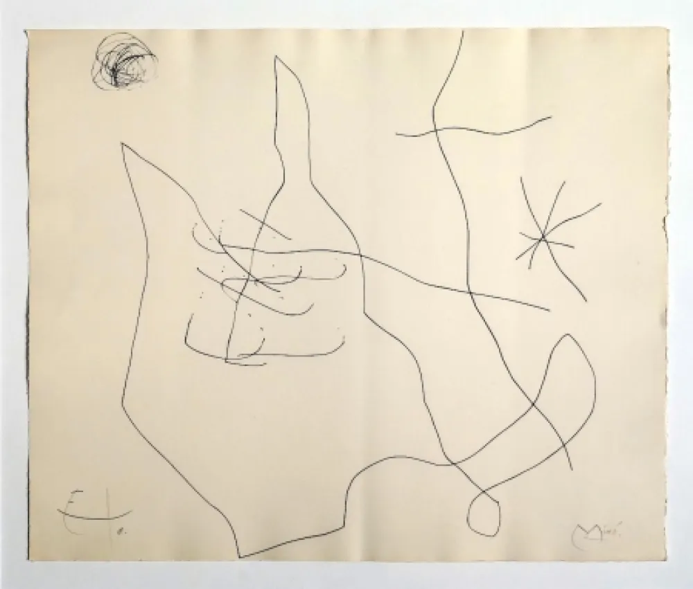 彫版 Miró - Flux de l'aimant