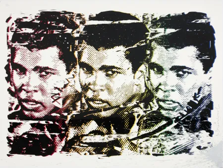 リトグラフ Mr Brainwash - Mr Brainwash (1966) - Legend Forever - Black - Silkscreen print with artist's intervention using silver dripping technique - 2016