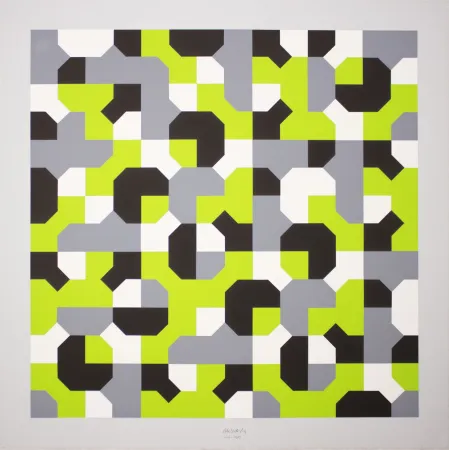 シルクスクリーン Munari - Curve di Peano