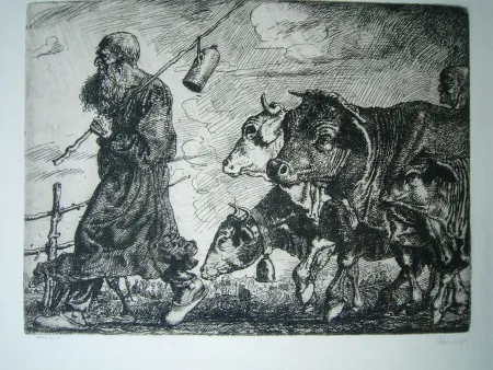 彫版 Nicklas - Alter Hirte